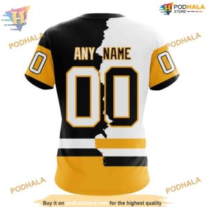 Custom 2023 Home Mix Away NHL Pittsburgh Penguins Hoodie 3D 4