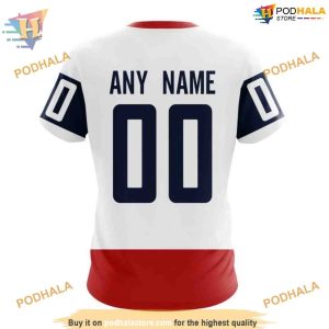 Custom 2023 Stadium Series Kits NHL Washington Capitals Hoodie 3D 4