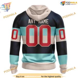 Custom 2024 Winter Classic Kits NHL Seattle Kraken Hoodie 3D 2