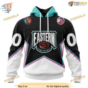 Custom All Star Eastern Conference 2023 NHL New York Islanders Hoodie 3D 1