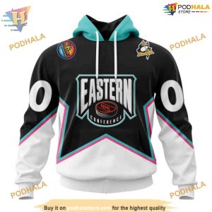 Custom All Star Eastern Conference 2023 NHL Pittsburgh Penguins Hoodie 3D 1