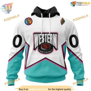 Custom All Star Western Conference 2023 NHL Minnesota Wild Hoodie 3D 1