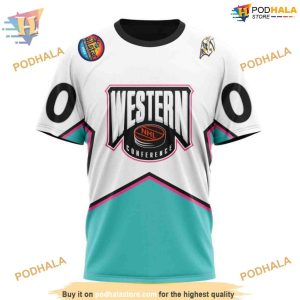 Custom All Star Western Conference 2023 NHL Nashville Predators Hoodie 3D 3