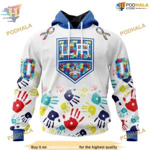 Custom Autism Awareness Design NHL Los Angeles Kings Hoodie 3D 1