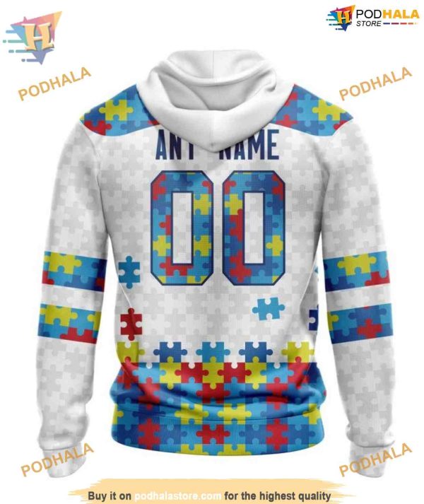 Custom Autism Awareness NHL St. Louis Blues Hoodie 3D Sweatshirt