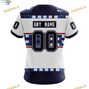 Custom Autism Awareness Name And Number NHL Winnipeg Jets Hoodie 3D 4