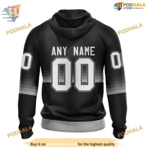 Custom Black And Gradient Design NHL Los Angeles Kings Hoodie 3D 2