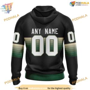 Custom Black And Gradient Design NHL Minnesota Wild Hoodie 3D 2