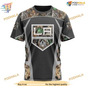 Custom Camo Hunting Design NHL Los Angeles Kings Hoodie 3D 3
