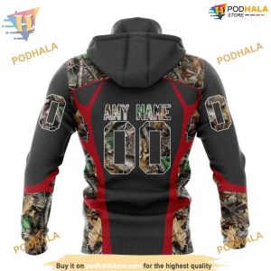 Custom Camo Hunting Design NHL Montreal Canadiens Hoodie 3D 2