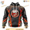 Custom Camo Hunting Design NHL New York Islanders Hoodie 3D