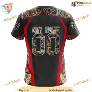 Custom Camo Hunting Design NHL Washington Capitals Hoodie 3D 4