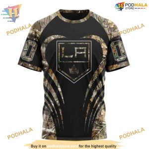 Custom Camo Hunting NHL Los Angeles Kings Hoodie 3D 3