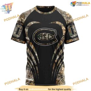 Custom Camo Hunting NHL Montreal Canadiens Hoodie 3D 3
