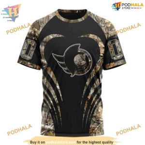 Custom Camo Hunting NHL Ottawa Senators Hoodie 3D 3