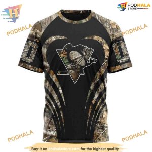 Custom Camo Hunting NHL Pittsburgh Penguins Hoodie 3D 3