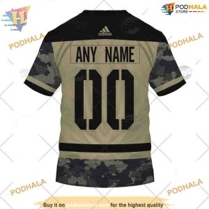 Custom Camo Military Jersey NHL Nashville Predators Hoodie 3D 2