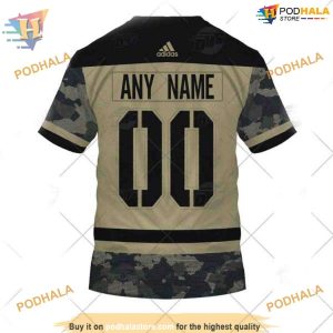 Custom Camo Military Jersey NHL Pittsburgh Penguins Hoodie 3D 2