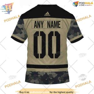 Custom Camo Military Jersey NHL Winnipeg Jets Hoodie 3D Shirt 2