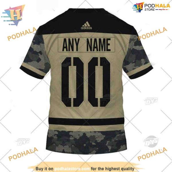 Custom Camo Military Jersey NHL Winnipeg Jets Hoodie 3D Shirt