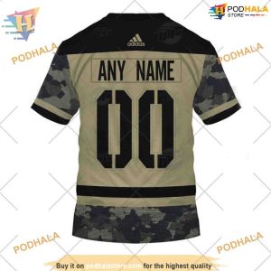 Custom Camo Military Practice Jersey NHL Seattle Kraken Hoodie 3D 2