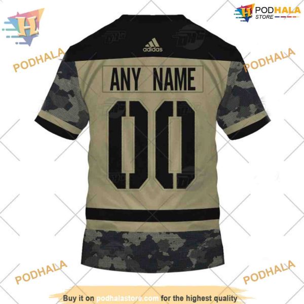Custom Camo Military Practice Jersey NHL Seattle Kraken Hoodie 3D
