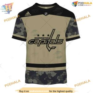 Custom Camo Military Practice Jersey NHL Washington Capitals Hoodie 3D 3