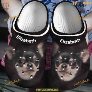 Custom Chihuahua Head Crocs, Classic Clogs, Dog Lovers' Choice
