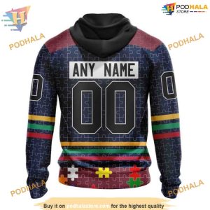 Custom Design Autism Concept NHL Winnipeg Jets Hoodie 3D Shirt 2