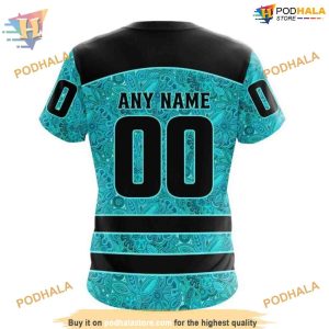 Custom Design Fight Ovarian Cancer NHL Nashville Predators Hoodie 3D 4