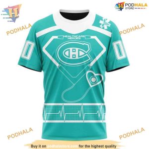 Custom Design Honoring Healthcare Heroes NHL Montreal Canadiens Hoodie 3D 3