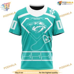 Custom Design Honoring Healthcare Heroes NHL Nashville Predators Hoodie 3D 3