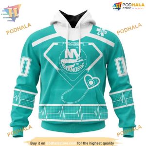 Custom Design Honoring Healthcare Heroes NHL New York Islanders Hoodie 3D 1