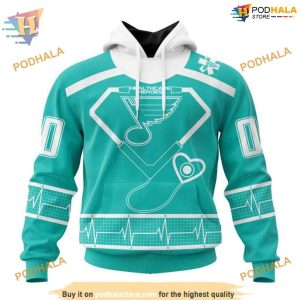 Custom Design Honoring Healthcare Heroes NHL St Louis Blues Hoodie 3D 1
