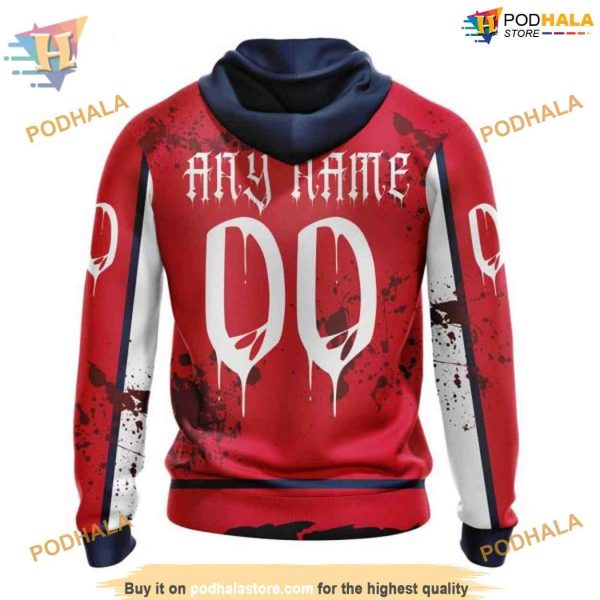 Custom Design Jersey With Your Ribs For Halloween NHL Washington Capitals Hoodie 3D