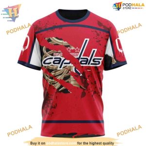 Custom Design Jersey With Your Ribs For Halloween NHL Washington Capitals Hoodie 3D 3