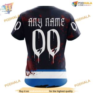 Custom Design Jersey With Your Ribs For Halloween NHL Winnipeg Jets Hoodie 3D 4