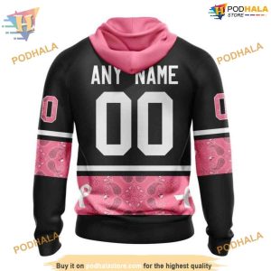 Custom Design PINK BREAST CANCER NHL Pittsburgh Penguins Hoodie 3D 2