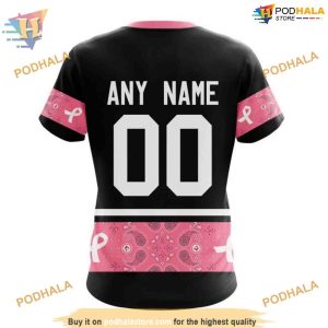 Custom Design WE WEAR PINK BREAST CANCER NHL Winnipeg Jets Hoodie 3D 4