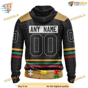 Custom Design With Fearless Aganst Autism Concept NHL Ottawa Senators Hoodie 3D 2
