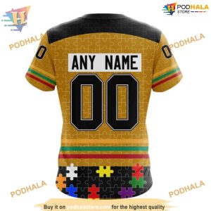 Custom Design With Fearless Aganst Autism Concept NHL Pittsburgh Penguins Hoodie 3D 4