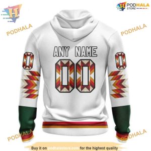 Custom Design With Native Pattern NHL Minnesota Wild Hoodie 3D 2
