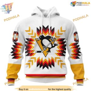 Custom Design With Native Pattern NHL Pittsburgh Penguins Hoodie 3D 1