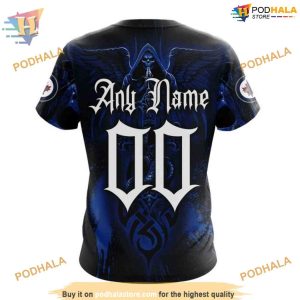 Custom Design With Skull Art NHL Winnipeg Jets Hoodie 3D Shirt 4