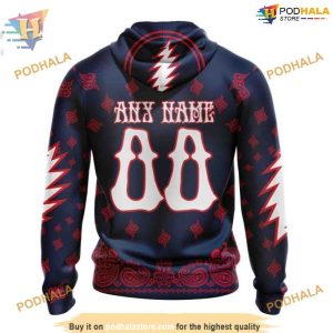Custom Grateful Dead Design NHL Winnipeg Jets Hoodie 3D Shirt 2