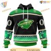 Custom Hockey Celebrate St Patrick's Day NHL Minnesota Wild Hoodie 3D