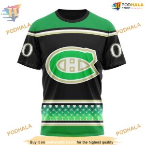 Custom Hockey Celebrate St Patrick's Day NHL Montreal Canadiens Hoodie 3D 3