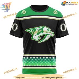 Custom Hockey Celebrate St Patrick's Day NHL Nashville Predators Hoodie 3D 3