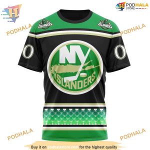 Custom Hockey Celebrate St Patrick's Day NHL New York Islanders Hoodie 3D 3