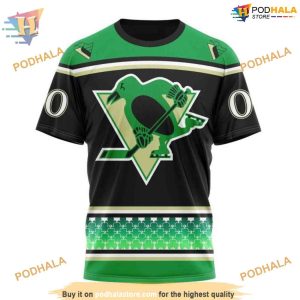 Custom Hockey Celebrate St Patrick's Day NHL Pittsburgh Penguins Hoodie 3D 3
